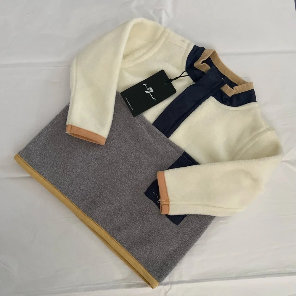 7 for all mankind toddler fleece pullover jacket.